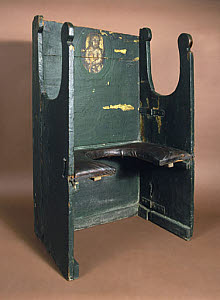 10284323
� Science Museum
The 'Miraculous Chair of Palermo', parturition chair, early 18th century.