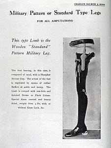 10326524
� Science Museum
'Military Pattern or Standard Type Legs', 1920-1930.