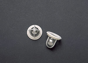 10287759
� Science Museum
Two Starr-Edwards artificial mitral valves, ball & cage design, USA, c 1979.