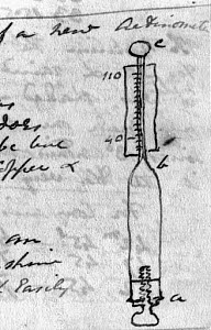 10317947
� Science Museum
John Herschel's drawing of an actinometer, c 1830s.