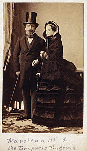10325449
� Science Museum Pictorial
Napoleon III and the Empress Eugenie of France, c 1865.