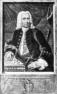 10305280
� Science Museum Library
Johann Heinrich Schulze, German anticipator of photography, c 1710.