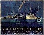 10173308
� NRM - Pictorial Collection
�Southampton Docks: the Gateway to the World�, SR poster, 1931.