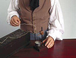 10311227
� Science Museum
Davy's potash experiment, c 1808.