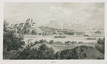 10419845
� Science Museum Pictorial
A view of the Empress Elisabeth train travelling through Melk, Austria, 1800s.