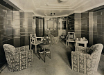 10423651
� Private Collection
View of First Class cabin on the �Empress of Britain, c 1934.