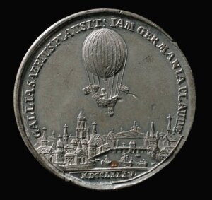 10447680
� Science Museum
Medal commemorating the balloon ascent of Blanchard, Germany, 1785.