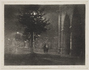 10458706
&copy; TBC / Royal Photographic Society
'By the Law Courts, - Night', 1923.