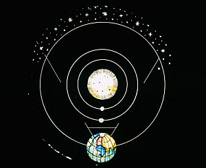 10232318
Motion of Venus magic lantern slide with revolving movement, 19th century.
