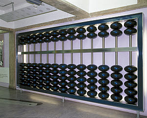 10326321
&copy; Science Museum
Giant abacus, The Basement, Science Museum, London, June 2001.