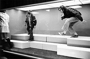 10329121
&copy; NMeM - Tony Ray-Jones
Young people in a display cabinet, c 1967.