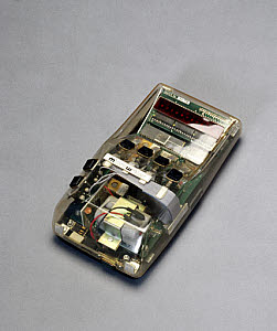 10233727
&copy; Science Museum
Production model Microwriter with transparent case, 1979.
