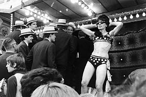 10329027
&copy; NMeM - Tony Ray-Jones
Women dancing on stage in Bath, c 1966.
