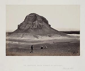 10458430
&copy; Royal Photographic Society
�The Southern Brick Pyramid of Dahshoor, from the West�, c 1860s.