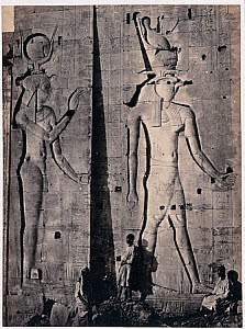 10459433
&copy; Royal Photographic Society
�Colossal sculptures, Horus and Isis, at Philae, the Great Temple�, 1857.