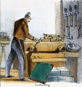 10319935
&copy; Science Museum Pictorial
'Bookbinding', c 1845.