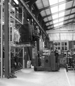 10455443
&copy; Science Museum
Lifting and unloading, Hayes Store, Science Museum, 1972.