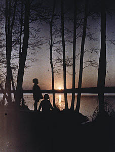10455854
Children at sunset, c 1920s.