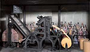 10234159
&copy; Science Museum
Walter rotary printing press at The Times, 1868.