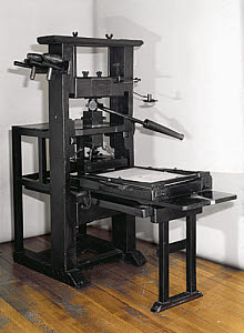 10233870
&copy; Science Museum
Wooden printing press, early 18th century.