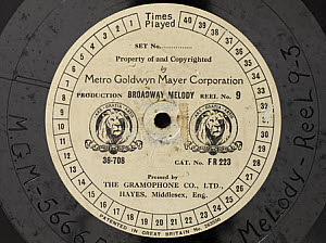 10474973
&copy; Science Museum
Gramophone record, 1929.