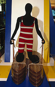 10188577
&copy; Science Museum
Boat shoes for walking on water, Science Museum, London, 1993.