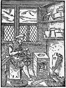 10317986
&copy; Science Museum Library
Typecasting, c 1574.