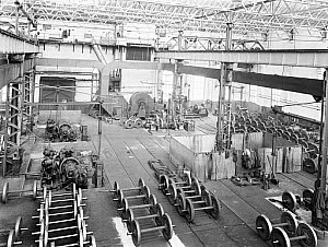 10444486
&copy; National Railway Museum
Wheels at Newton Heath works, Greater Manchester, 6 March 1927.