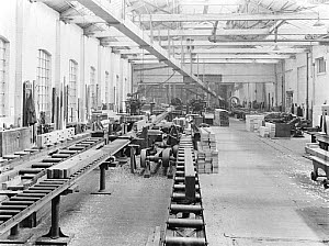 10444492
&copy; National Railway Museum
Sawmill at Earlestown Carriage and Wagon Works, Merseyside, c 1927.