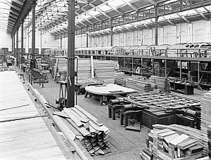 10444494
&copy; National Railway Museum
Wagon building at Newton Heath works, Greater Manchester, c 1927.