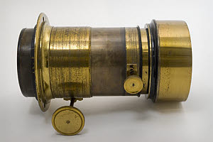10472295
&copy; Royal Photographic Society
Camera lens which reputedly belonged to Julia Margaret Cameron, c 1860.