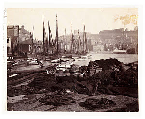 10428097
&copy; NMeM - Kodak Collection
Whitby Harbour, North Yorkshire, c 1905.