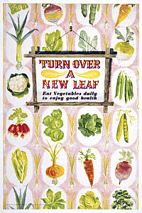 10327068
© Science Museum
'Turn Over a New Leaf, Eat Vegetables Daily to Enjoy Good Health', c 1951. 10327068
© Science Museum
'Turn Over a New Leaf, Eat Vegetables Daily to Enjoy Good Health', c 1951.
