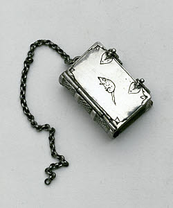 10285093
&copy; Science Museum
Silver pomander in the form of a book, 17th century.