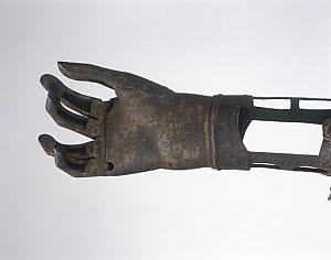 10287294
&copy; Science Museum
Artificial hand and forearm, 17th century.