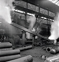 10414527
&copy; NMeM - Walter Nurnberg
Steam from cooling tube, metal tube production.