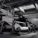 10414534
&copy; NMeM - Walter Nurnberg
Large rolls on laminating machine at Bakelite,1954.