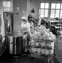 10414819
© NMeM - Walter Nurnberg
A cook prepares cauliflowers in the canteen at Montague Burton Menswear. 10414819
© NMeM - Walter Nurnberg
A cook prepares cauliflowers in the canteen at Montague Burton Menswear.