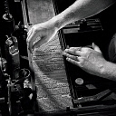 10414895
&copy; NMeM - Walter Nurnberg
Close up of hands casting printing type, Cambridge University  Press, 1963.