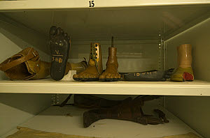 10466703
&copy; Science Museum
Prosthetic feet in storage, Science Museum, London, 2007.