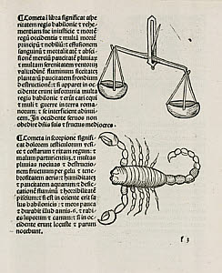 10436807
&copy; Science Museum Library
Libra, the scales and Scorpio the scorpion, 1489.