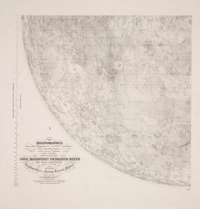 10418908
&copy; Science Museum Pictorial
Northeast quadrant of Beer & Madler Moon map, 1834.