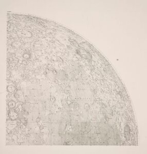10418910
&copy; Science Museum Pictorial
Southwest quadrant of Beer & Madler Moon map, 1834.