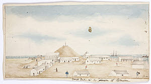 10422216
&copy; Science Museum Pictorial
�George Town, or the Garrison at Ascension�, 1828-1831.