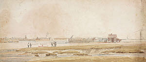 10422217
&copy; Science Museum Pictorial
Coastal scene, South Atlantic, 1828-1831.