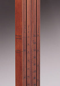 10413119
&copy; Science Museum
Detail of backing board for thermometer, c 1758.