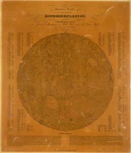10415919
&copy; Science Museum
Small map of the Moon, Berlin, Germany, 1837.