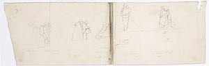 10422224
&copy; Science Museum Pictorial
Sketches of members of �Chanticleer� making measurements, 1828-1831.
