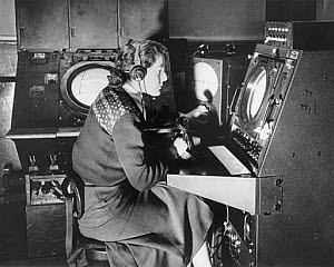 10250841
&copy; NMeM Daily Herald Archive
Air traffic control, London, 8 February 1950.