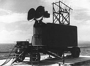 10250842
&copy; NMeM Daily Herald Archive
Anti-aircraft radar, Britain, 15 August 1945.